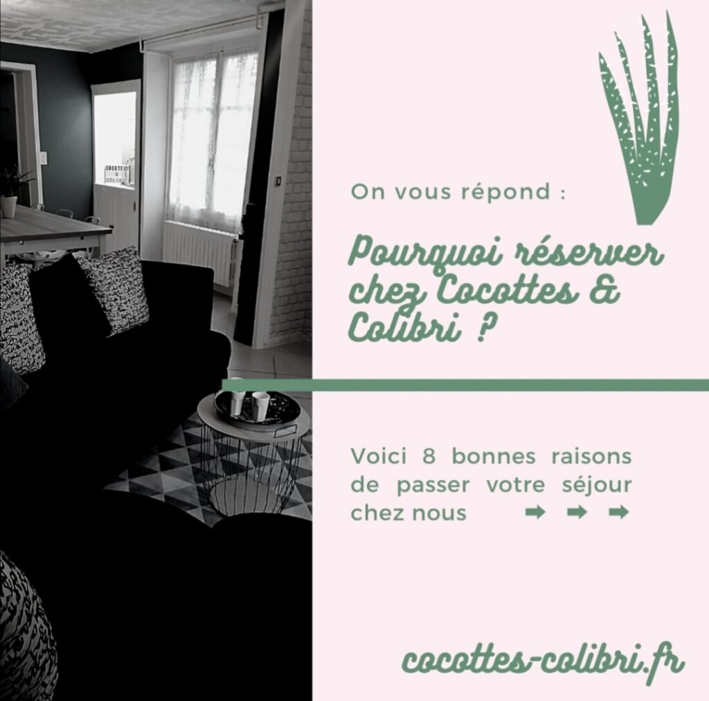 gîte gite Cocottes & Colibri Châtellerault réservation