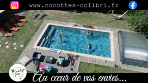 La piscine privatisable de Cocottes & Colibri